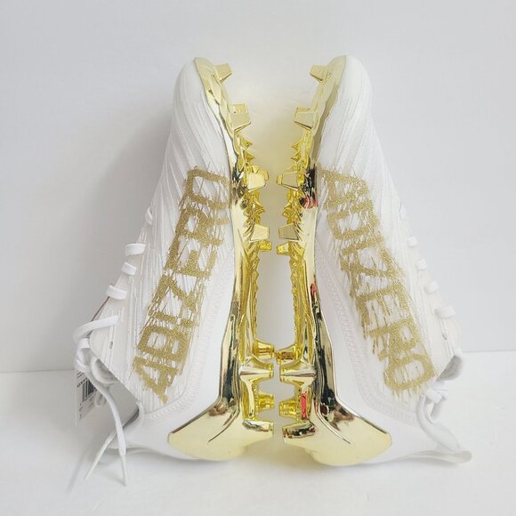 NEW Adidas Adizero Football Cleats GX5122 Size 9 White Metallic Gold #1 main image 5